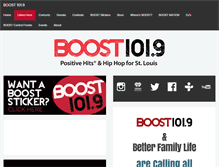 Tablet Screenshot of boost1019.com